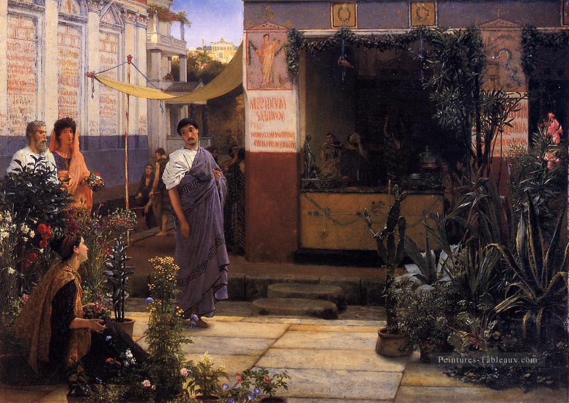 Le Fleur Market romantique Sir Lawrence Alma Tadema Peintures à l'huile